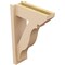 Ekena Millwork 5 1/2-in W x 14-in D x 22-in H Funston Slat Rough Cedar Woodgrain TimberThane Outlooker, Primed Tan OUTUR055X14X22FST24RCPR - alternate 3